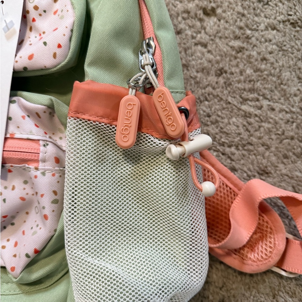 Bentgo Kids Backpack - Mint Green and Coral - Picture 6 of 7
